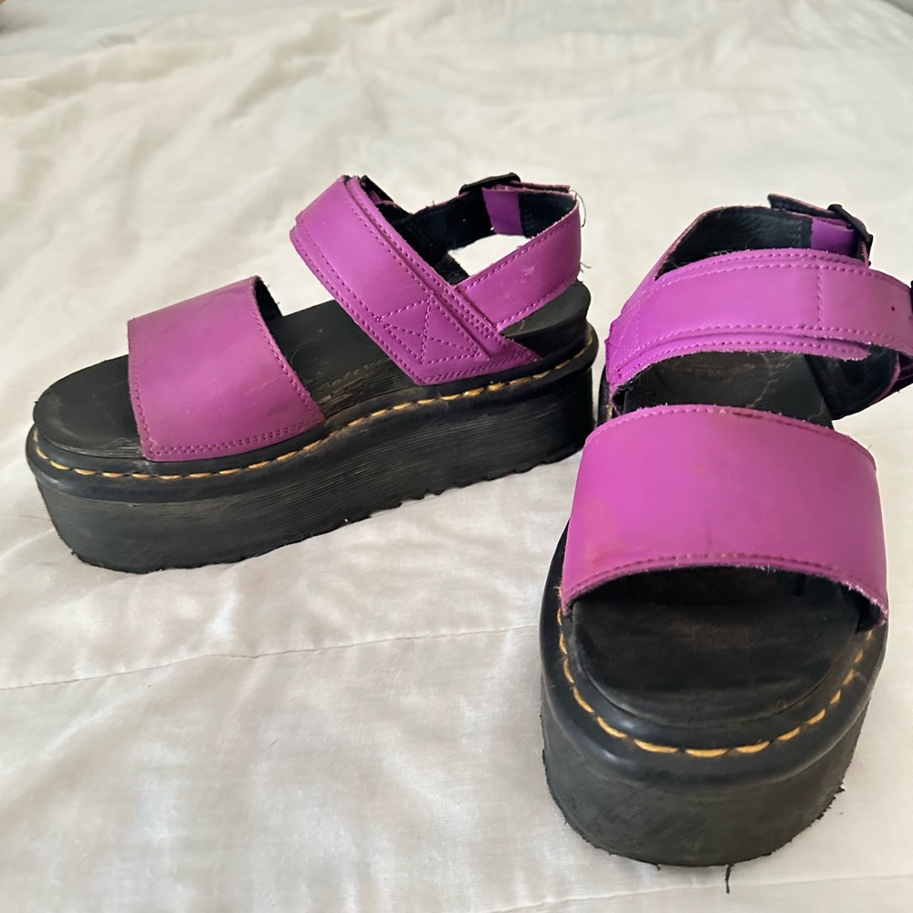 Dr. Martens Purple Chunky Sandals